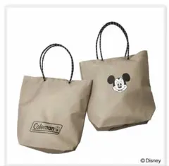 大人ミューズ7月号付録　Coleman ミッキー 大容量トートバッグ