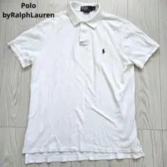Polo byRalphLauren ポロ　ラルフローレン　ポロシャツ　白　M