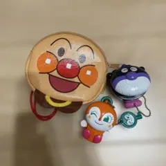 アンパンマン ポーチ キーホルダー付き