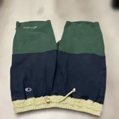 Champion ショートパンツ グリーン/ネイビー