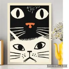 猫のアートポスター 30x40cm
