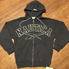 Reebok NAUTICA コラボ ジップアップパーカー ネイビー Sのサムネイル