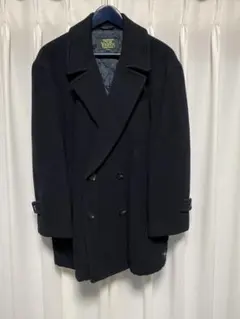 希少L✨ニューヨーカー ピーコート キルティング グリーン碇ヴィンテージ日本製 美品✨ニューヨーカー ピーコート ネイビー 裏地キルティング 希少