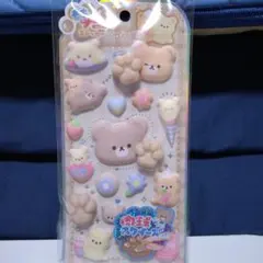 もちプニューステッカー くま 肉球スクイーズ