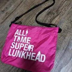 LUNKHEAD サコッシュ 直筆イラスト入り ピンク ランクヘッド