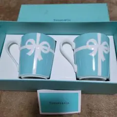 Tiffany & Co. リボンデザインマグカップ 2個セット