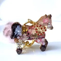 オルゴナイト❤お馬ちゃん☆キーホルダー★レジンキーホルダー