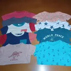 Tシャツ　保育園着まとめ売り 80cm　9枚　baby Gap 西松屋他