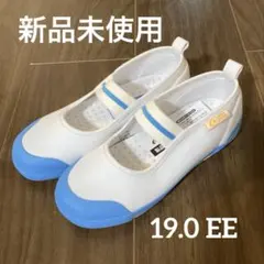 【新品未使用】ムーンスター キャロット 上履き サックス 19.0cm EE