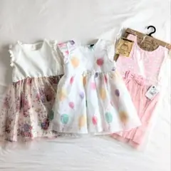 【未使用あり】ベビー　ワンピース　エプロンドレス