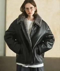 soloist 22AW faux mouton flight jacket - メルカリ