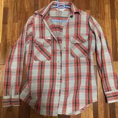 Carhartt チェックネルシャツ　クリスマスカラー　古着