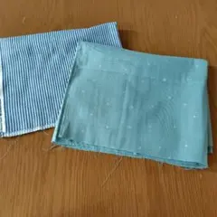 ダブルガーゼハギレセット　ブルー系