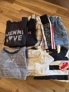 130㌢JENNI LOVE、RONI、ALGYなど子供服まとめ売り8点セット