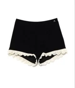 andmary Velour mini pants black M - メルカリ