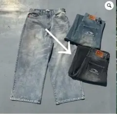 9090 デニム　黒