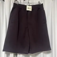 UNIQLO Cスウェットワイドショーツ ワイン M 新品