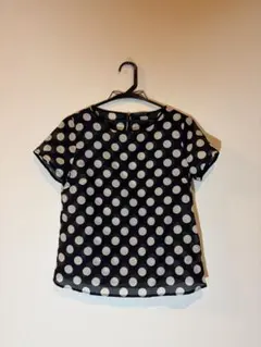 marimekko 半袖 プルオーバー ブラウス ドット ミニドット半袖ブラウス