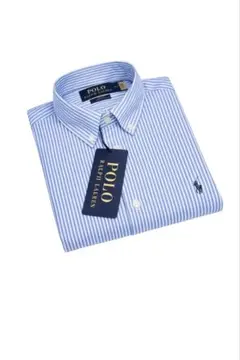 POLO Ralph Lauren 青白ストライプシャツ新品タグ付きMサイズ