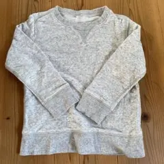 無印良品　トレーナー　ライトグレー　120