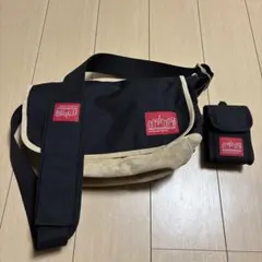 マンハッタンポーテージ　ショルダーバッグ ブラック/ベージュ