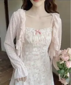 Sibra ピンク カーディガン M