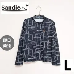 sandie サンディ ゴルフウェア レディース 新品 秋冬 長袖シャツ L 黒