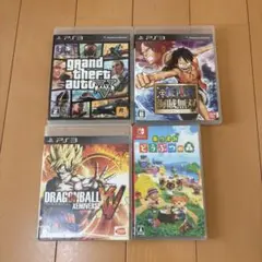 まとめ売りSwitch あつ森 / PS3 GTA5・海賊無双・ドラゴンボール