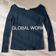 GLOBAL WORK ニット　ブラック　M