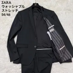 ZARA トラベルスーツ カジュアルセットアップスーツ ネイビー L相当