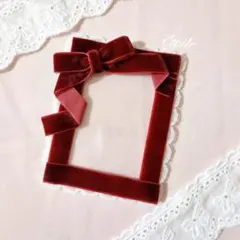 B8サイズ　トレカケースデコ　硬質ケース　硬質カードケース　レッドリボン