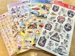 ディズニーキャラクターシールセット など　4シート　ぷくぷくシールセット✨