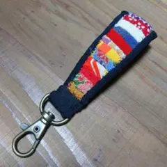 パッチワーク キーリング ストラップのサムネイル
