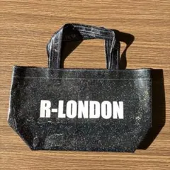 R-LONDON ラメ入りブラックトートバッグ