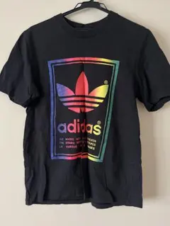 adidas カラフルロゴ Tシャツ Mサイズ