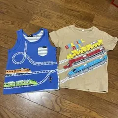 列車デザインTシャツ2枚セット