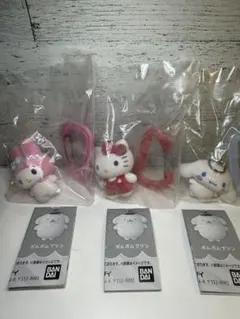 산리오 カラフルカラビナマスコットチャーム 3種セット シナモン キティ