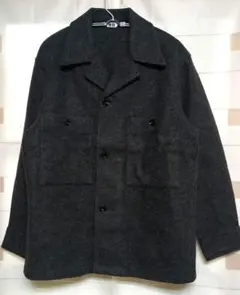 ユニクロU　フリースジャージーオーバーシャツ　グレー　XS