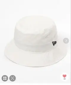 NEWERA Bucket01 バケットハット ホワイト　ユニセックス　美品