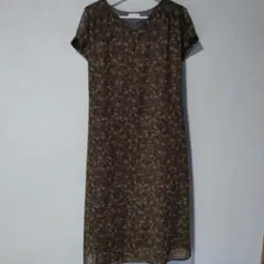 値下げ!earth music&ecology 花柄ロングワンピース 半袖