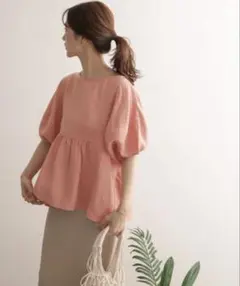 URBAN RESEARCH DOORS リネン　バルーンスリーブブラウスのサムネイル