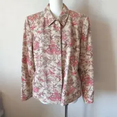Talbots 花柄 カジュアルジャケット コットンシルク 大きいサイズのサムネイル