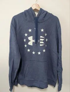 UNDER ARMOUR XL COLDGEAR 裏起毛 星条旗 ビッグロゴ