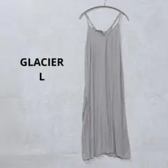 GLACIER キャミワンピース 編み上げリボン L バックデザイン J406