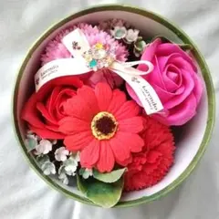 バスフレグランスボックスアレンジ 花のカタチの入浴剤 ソープフラワー