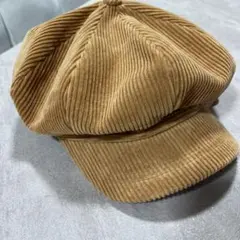 コーデュロイ キャメル色 キャスケット　VARZAR