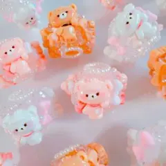 SALE◎くまちゃん×リボンシュガービーズ カスタムボールペン対応