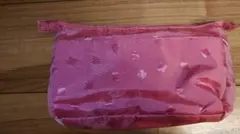 ピンク ハート模様 ポーチ