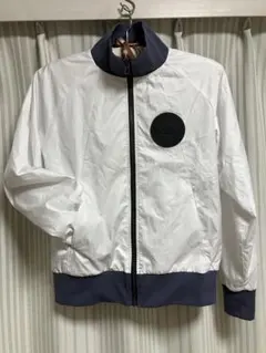 【美品】le coq sportif GOLF ジャケット ホワイト×ネイビー