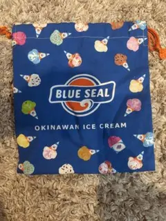 BLUE SEAL 巾着袋 アイスクリーム柄